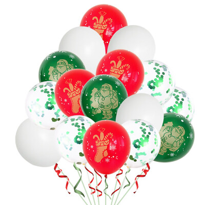 

30pcs 12inch Latex Colorful Sequins Print Balloons Happy Christmas Party Decorations Kids Toy Festival Balls Event Party Supply