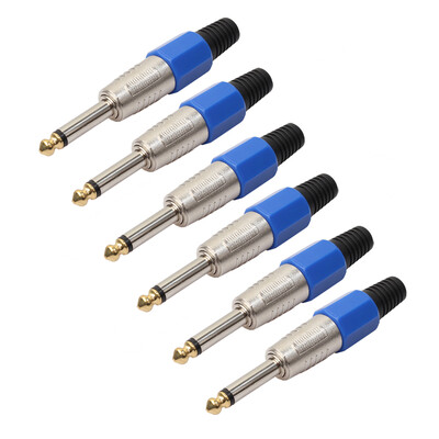 

6xMono Sophomore Core Amplifier Microphone Plug 635mm Audio Jack Connector