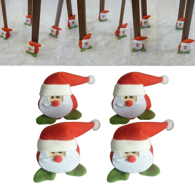 

Tailored 4PCS Christmas Chair Leg Foot Cover Table Decoration for Party Dinner Xmas