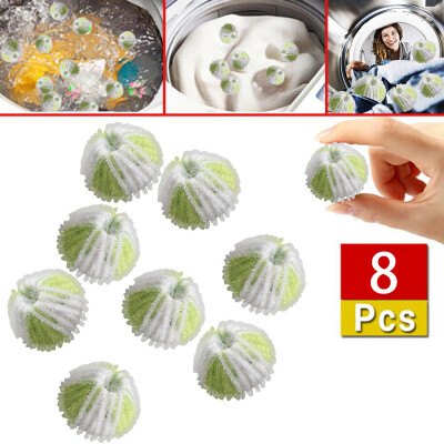 

〖Follure〗8Pcs Hair Lint Fluff Grabbing Laundry For Washing Machine Wash Ball Cleaning NE