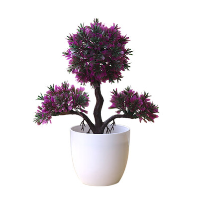 

Guest-Greeting Pine Simulated Potted Plant Fake Bonsai Home Office Desk Decor