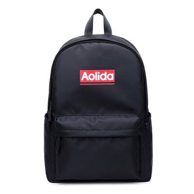 

Middle school student bag men&women shoulder bag solid color waterproof canvas bag Marsoul casual outdoor travel backpack
