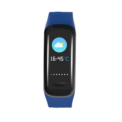 

KCW AJ-SWC1 Waterproof weather forcast Wristband healthy keeper oxygem heartrate call remind for IOS Android smartphone