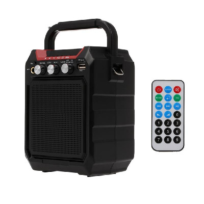 

Wireless Bluetooth Speakers 7W Outdoor Loudspeaker FM Radio TF Card AUX IN U Disk Music Player One-click Recording Dual Microphone