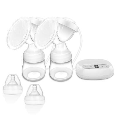 

Baby Double Powerful Electric Breast Pump with Milk Bottle Infant BPA Free