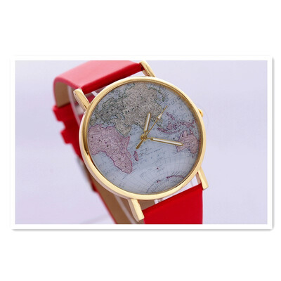 

2018 new map retro watch - travel Sen Department Sen female Europe&the new Phnom Penh retro couple table girlfriends