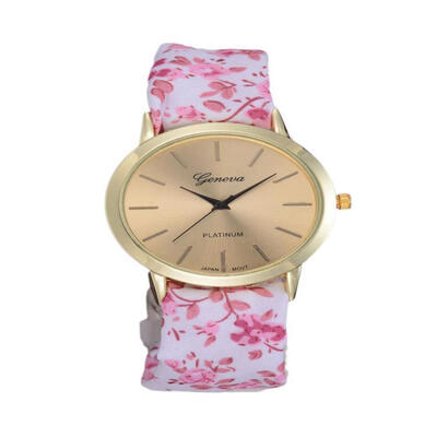 

Women Watches Vogue Floral Strap Wristwatch Womens Jacquard Cloth Quartz Watch Dress Bracelet Relogio Feminino 2018 F