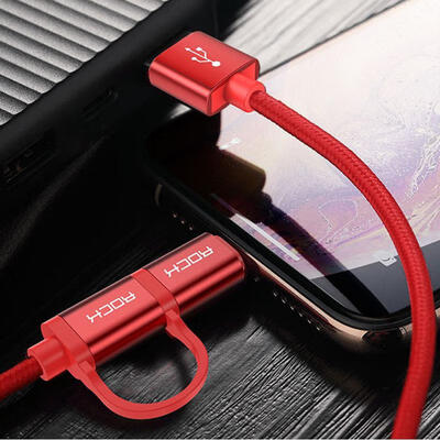 

2-in-1 Lightning Type C 3A21A High Speed Sync And Charging Cord For IPHONE Huawei