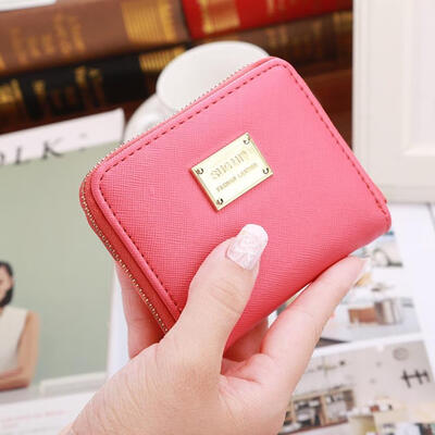 

Maison Fabre Leather Wallet Women Small Card Holder Zip Coin Purse Clutch Leather Handbag Women Dropshipping 2019