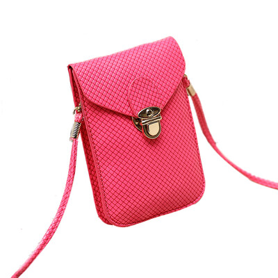 

Fashion Preppy Style Women Mini Bag Cell Phone Bag PU Leather Plaid Purse Messenger Bag Shoulder Bag Women purses