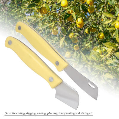 

Greensen 2Pcs High Carbon Steel Grafting Knife Set for Seedlings&Fruit Trees
