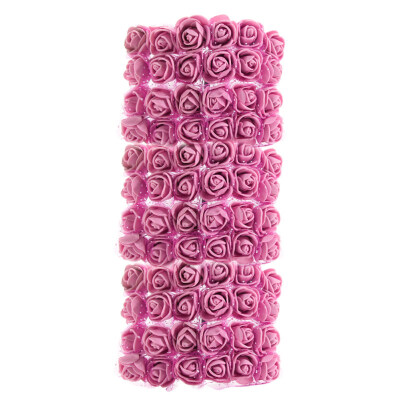 

72Pcs Colorfast Foam Roses Artificial Flower Head Wedding Bride Party Home Decor