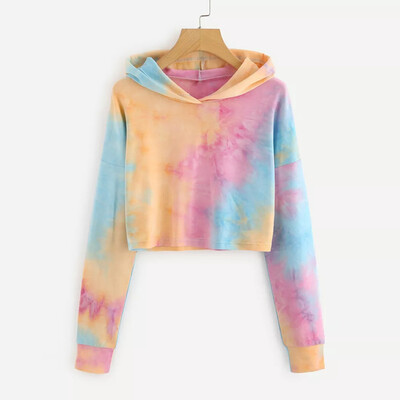 

Nomeni Womens Hoodie Printed Patchwork Sweatshirt Long Sleeve Pullover Tops Blouse