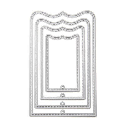 

4pcs Door Frame Cutting Dies Stencils Scrapbook Embossing DIY Album Cards