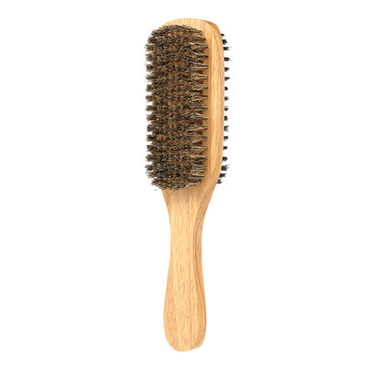 

Mens Beard Brush Double-sided Facial Hair Brush Shaving Comb Male Mustache Brush Solid Wood Handle Optional Size
