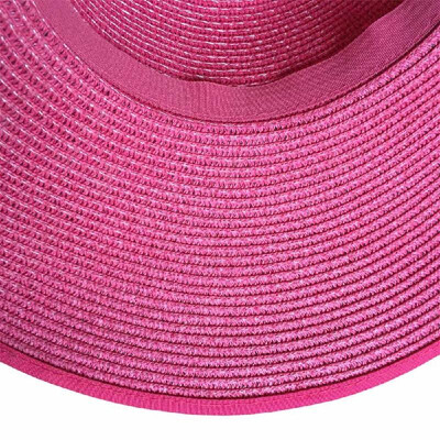 

New Fashion Women Straw Floppy Hat Wide Brim Bow Foldable Sun Beach Cap