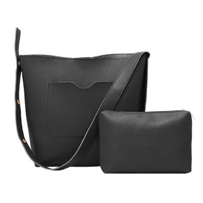 

2pcs Fashion Women PU Bags Set Clutch Messenger Shoulder Composite Handbags