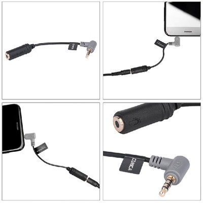 

COMICA CVM-SPX Female 35mm Audio Cable Converter Microphone Cable Adapter for iPhone Samsung Huawei Smartphone iPad TRS-TRRS Adap