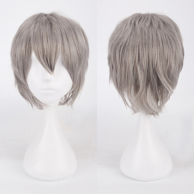

Gobestart Multi Color Short Straight Hair Wig Anime Party Cosplay Full sell Wigs 35cm