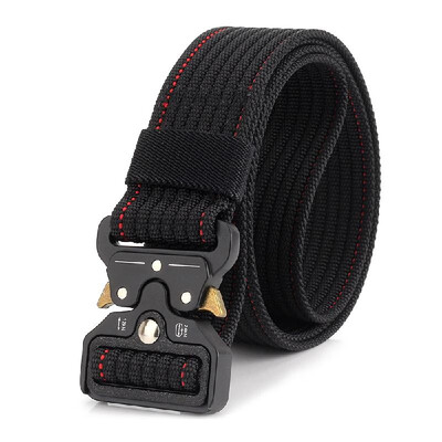 

38cm Multifunctional Tactical Belt Outdoor Military Training Drilling Rappelling Men Waistband Thickened Nylon Durable Belt
