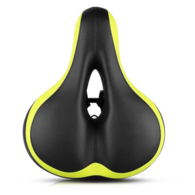 

Comfortable Men Women Bike Seat C99 Memory Foam Padded Leather Wide Bicycle Saddle Cushion with Taillight