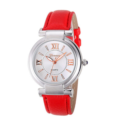 

Geneva student watch exquisite temperament ladies watch fashion belt casual quartz womens watch
