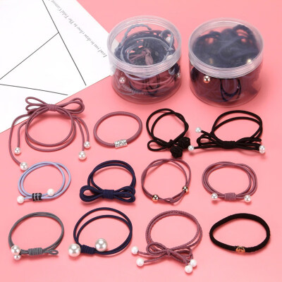 

12PCSLot Soft Rubber Girls Ponytail Holder Elastics Band Candy Color Ladies Hairband Headband