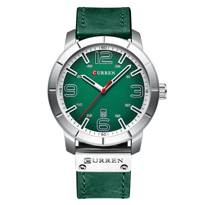

CURREN 8327 Watch Men Brand Quartz Leather Daily Waterproof Round Dial Wrist Fashion Business Watch Relogio Masculino