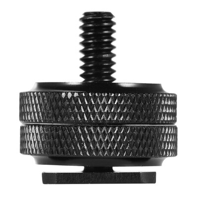 

Double Nut Flash Mount Adapter Speedlite Accessory 14" Thread Screw Metal