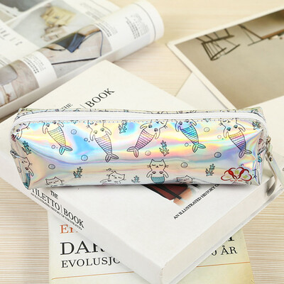 

Pencil CaseCreative Cute Pencil Cases Bag Organizer with Zipper Large Capacity Colorful Laser for Kids Boys Girls