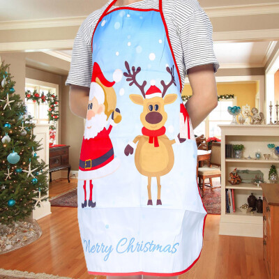 

Toponeto Christmas Personality Apron Bar Restaurant Waiter Christmas Decoration Apron