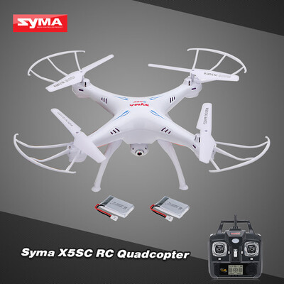

Romacci SYMA X5SC 24G 6-Axis Gyro 20MP Camera Drone Headless Mode 3D Flip RC Quadcopter RTF with One Extra Battery