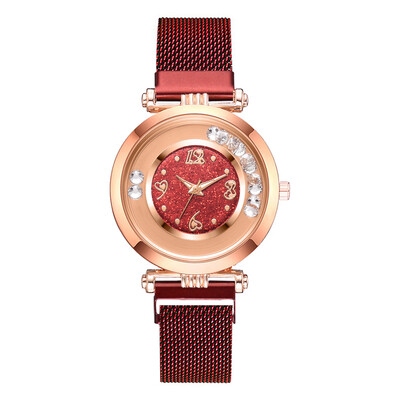 

Quartz watch with ladies watch 2019 new quicksand roller ladies watch