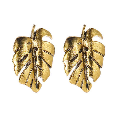 

Tropical Leaf Earrings For Women Bohemian style Vintage Statement Hook Dangle Earring