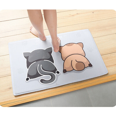 

Cat Doormat Floor Mat Anti-slip Water Absorption Carpet Kitchen Mat Door Mat Cat Kitchen Carpet Toilet Tapete Rug Porch Doormat