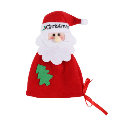 

Drawstring Christmas Apple Bags Candy Gift Holders For Holiday Party Favors Xmas Tree Decorations SnowmanSanta ClausReindeer