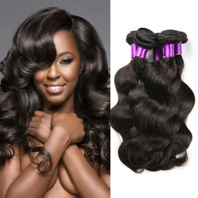 

New Mixed Length 3 Bundles Brazilian Body Wave Hair Black16"18"20