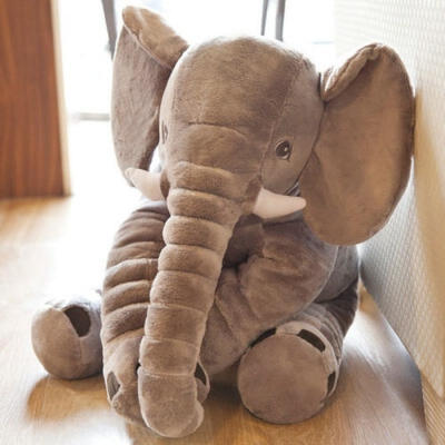 

Long Nose Elephant Doll Pillow Soft Plush Stuff Toy Lumbar Pillow For Baby Kids