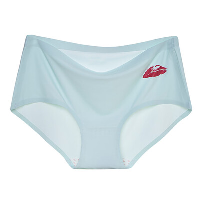 

Toponeto Women Briefs Solid Color Soft Cotton Print Stitching Briefs Briefs