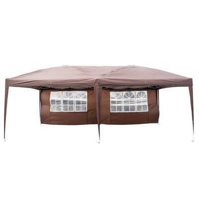 

3X6M 2Window Waterproof Tent Canopy Camping Sunshade Awning Shelter Cover Picnic