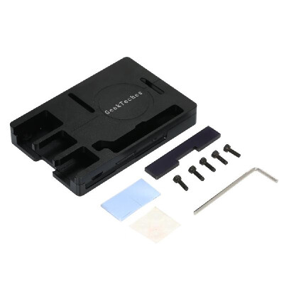 

GeekTeches Aluminum Alloy Protective Case Shell Enclosure Cover Box for Raspberry Pi 3B