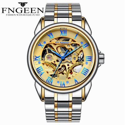 

Gobestart FNGEEN Water Resistant Stainless Steel Watch Automatic Mechanical Men Watch