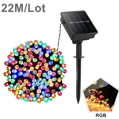 

Solar Power LED String Outdoor Waterproof RGB Fairy Solar Night light Sensor Garden Patio Lawn Yard Christmas Decoration lamp