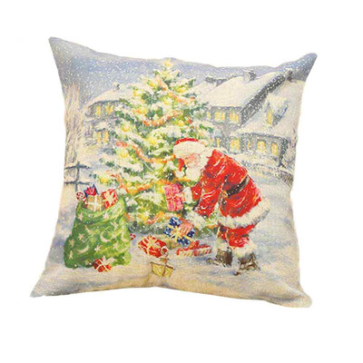 

Tailored Christmas Sofa Bed Home Decoration Festival Pillow Case Cushion Cover