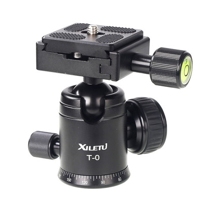 

Tripod Ball Head Gimbal Lock Damping Head 360 Fluid Rotation with Quick Release Plate