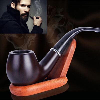 

〖Follure〗2017 New Retro Enchase Durable Resin Smoking Pipe Tobacco Pipes Cigar Gift