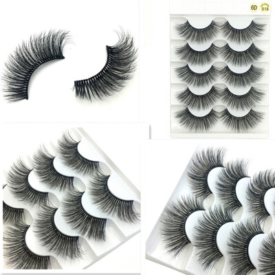 

〖Follure〗Luxury Makeup 5Pair 3D False Lashes Fluffy Strip Eyelashes Long Natural Party