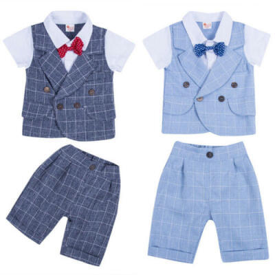 

Toddler Kid Baby Boy Gentleman Clothes Formal Party Top T Shirt Pants Outfit Set