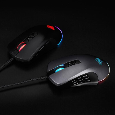 

AJAZZ GTI Modular Gaming Mouse Wired Mouse 5000DPI Optical Sensor RGB Backlit Mice Magnetic Competitive Modular Grey