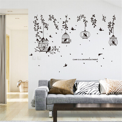 

〖Follure〗DIY Birdcage Removable Wall Decal Family Home Sticker Mural Art Home Decor